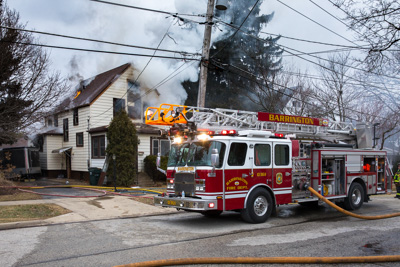 Barrington Fire Department house fire 218 Russell Street 1-29-17 Larry Shapiro photographer Shapirophotography.net